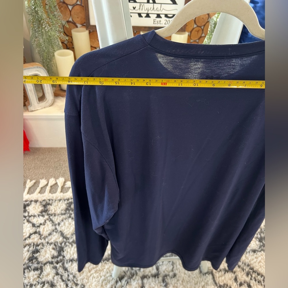 Men’s Under Armour Heat Gear Antler Logo Hunting Long Sleeve Blue Shirt - Picture 9 of 9